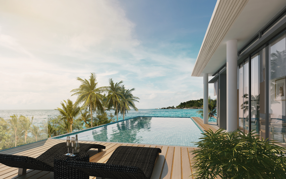 piscine avec terrasse escamotable