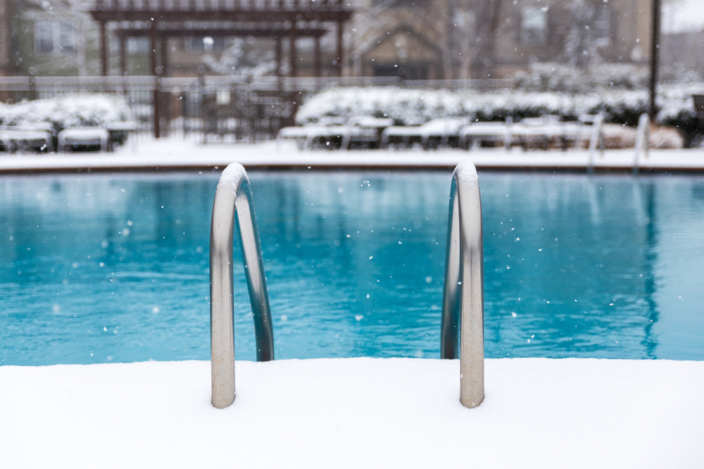 piscine en hiver